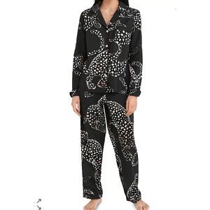 Desmond & Dempsey Jag Long Pajama Set sz Medium